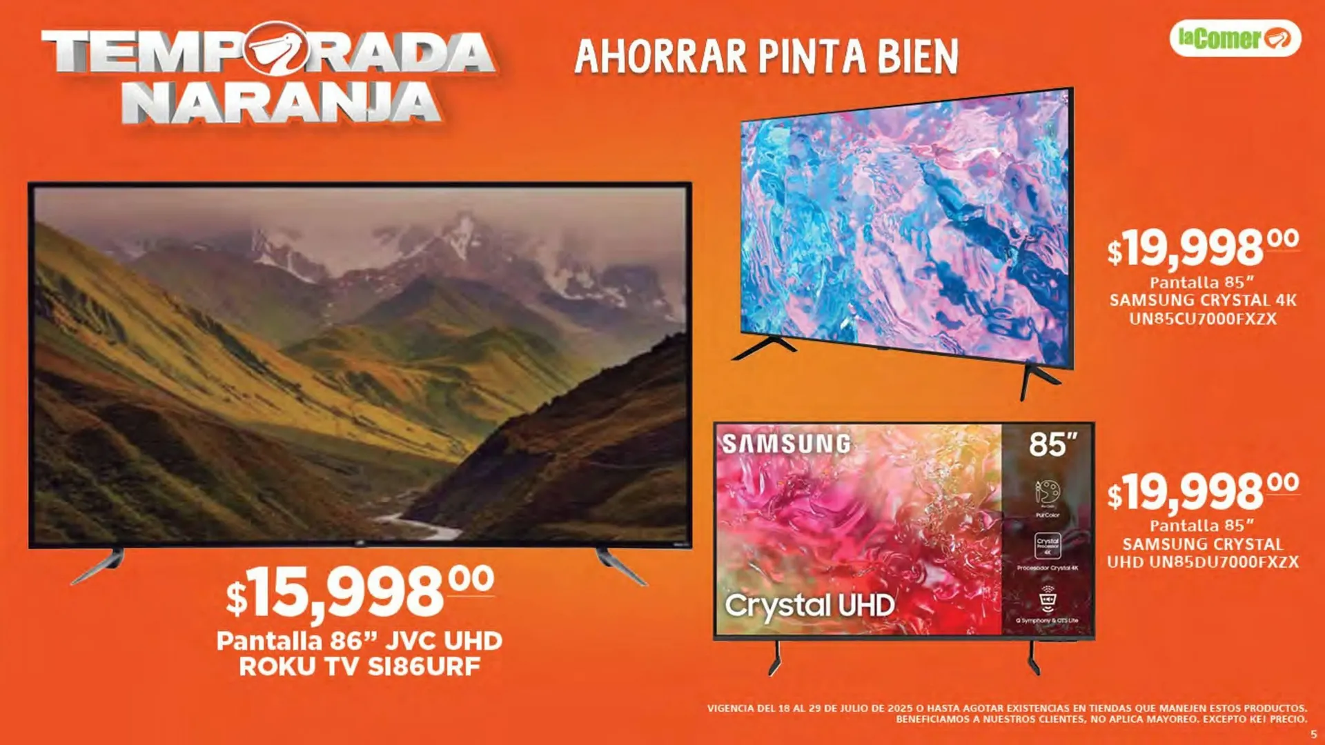 Catálogo de Catálogo La Comer 18 de julio al 29 de julio 2025 - Pagina 5