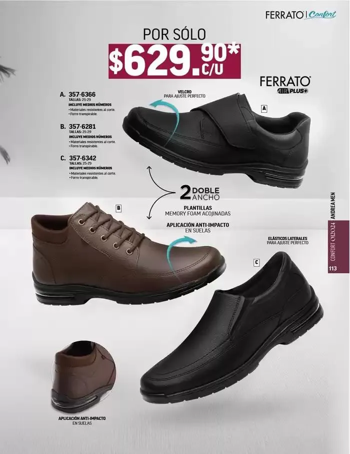 Catálogo de ANDREA - CALZADO CONFORT 26 de agosto al 25 de enero 2025 - Pagina 100