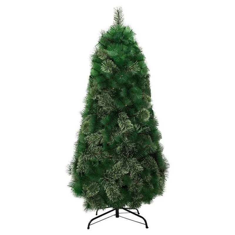 Árbol Navideño Ramas Montables Jaspeado 2.40 m Artificial Resistente