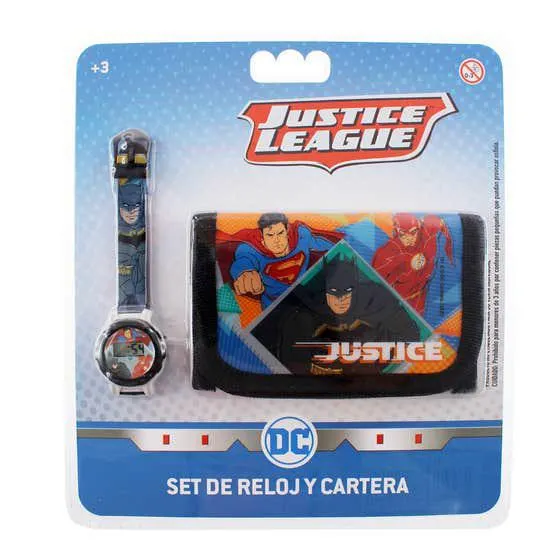 Switch Set De Reloj Y Cartera Liga De La Justicia SETLIG01