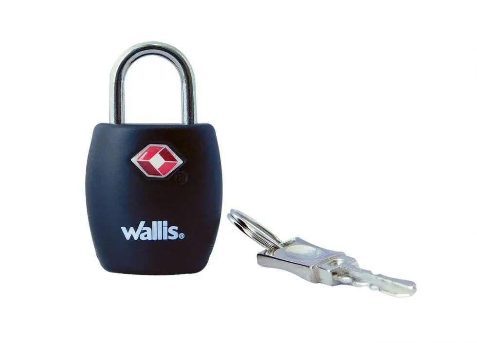 Candado de llave TSA, negro