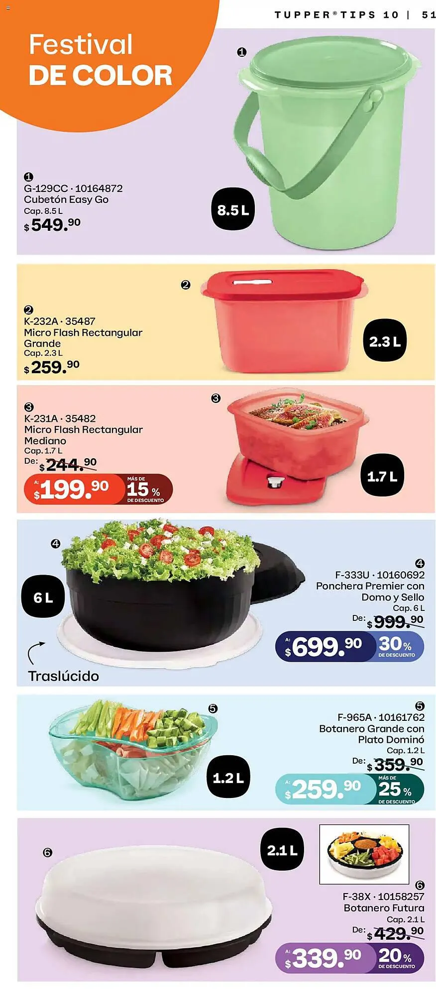 Catálogo de Catálogo Tupperware 8 de septiembre al 6 de octubre 2025 - Pagina 51