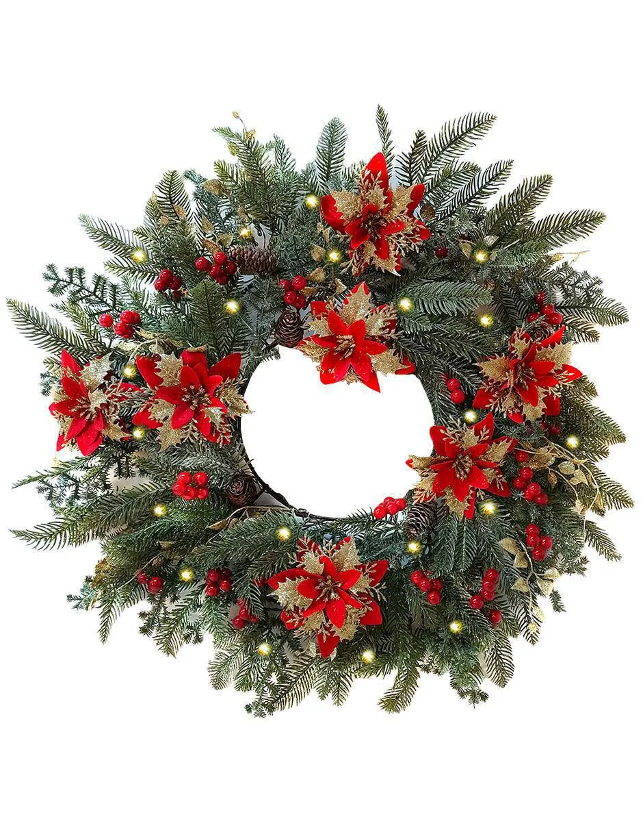 Corona navideña Artego Grey