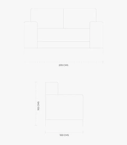 Love Seat Reclinable Eléctrico Buckingham de Piel color Gris
