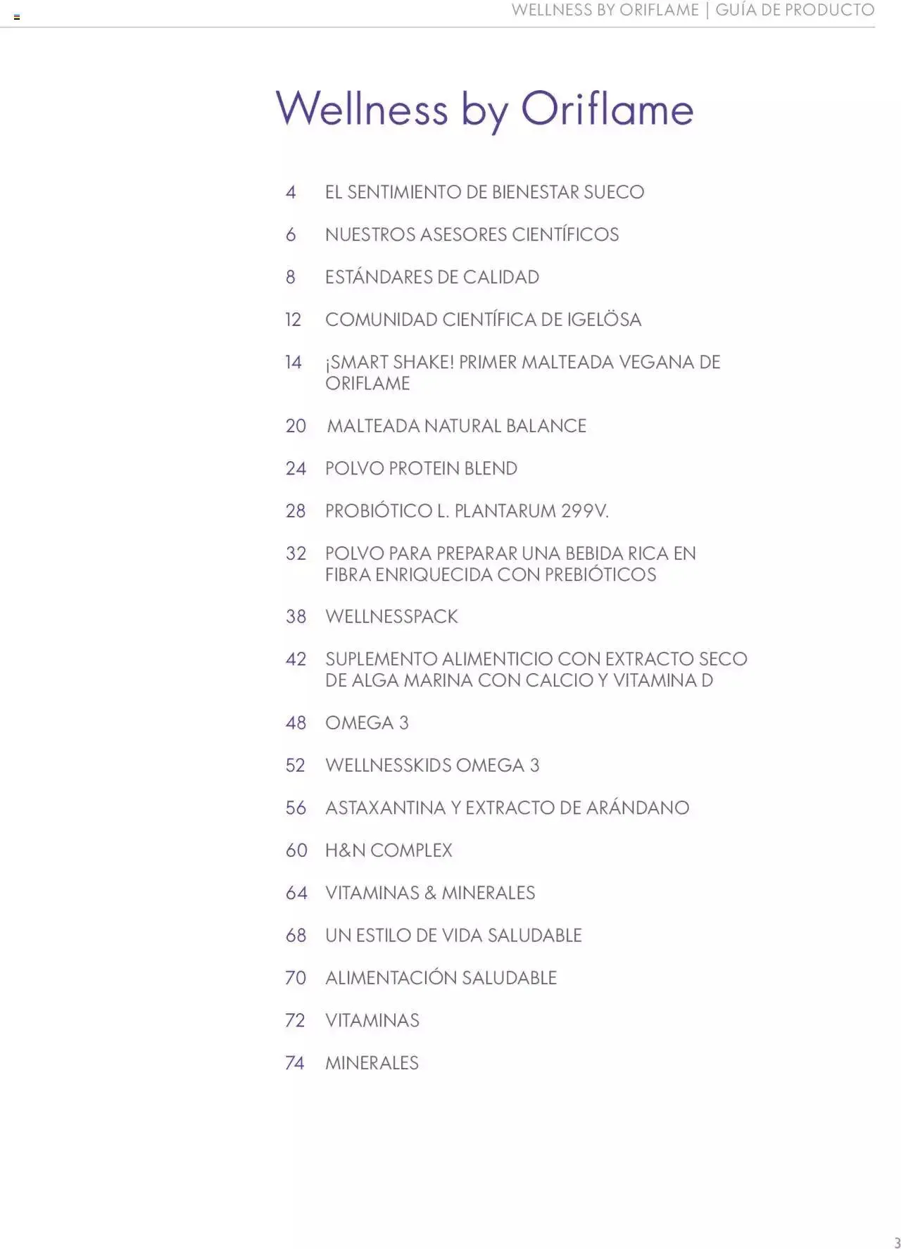 Catálogo de Oriflame - Guía de Producto Wellness 10 de noviembre al 31 de diciembre 2024 - Pagina 3