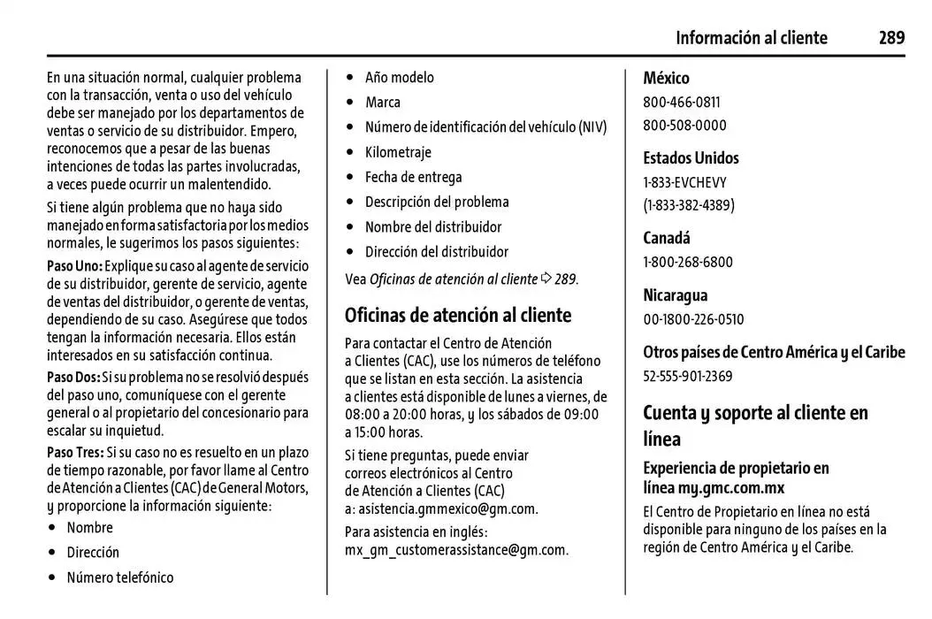 Catálogo de BrightDrop 400 Y BrightDrop 600 Manual del propietario 22 de enero al 31 de diciembre 2025 - Pagina 290