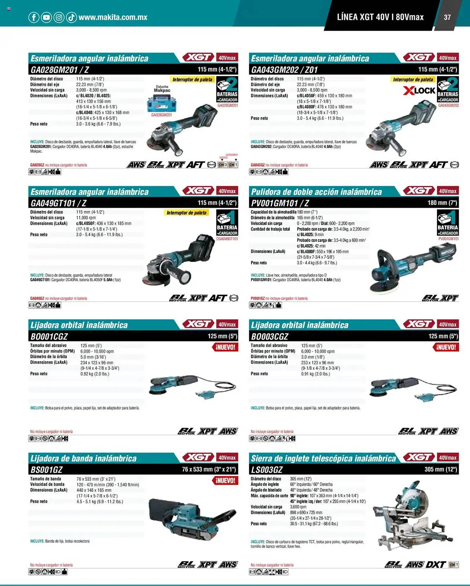 Catálogo de Catálogo Makita 4 de septiembre al 1 de julio 2026 - Pagina 37