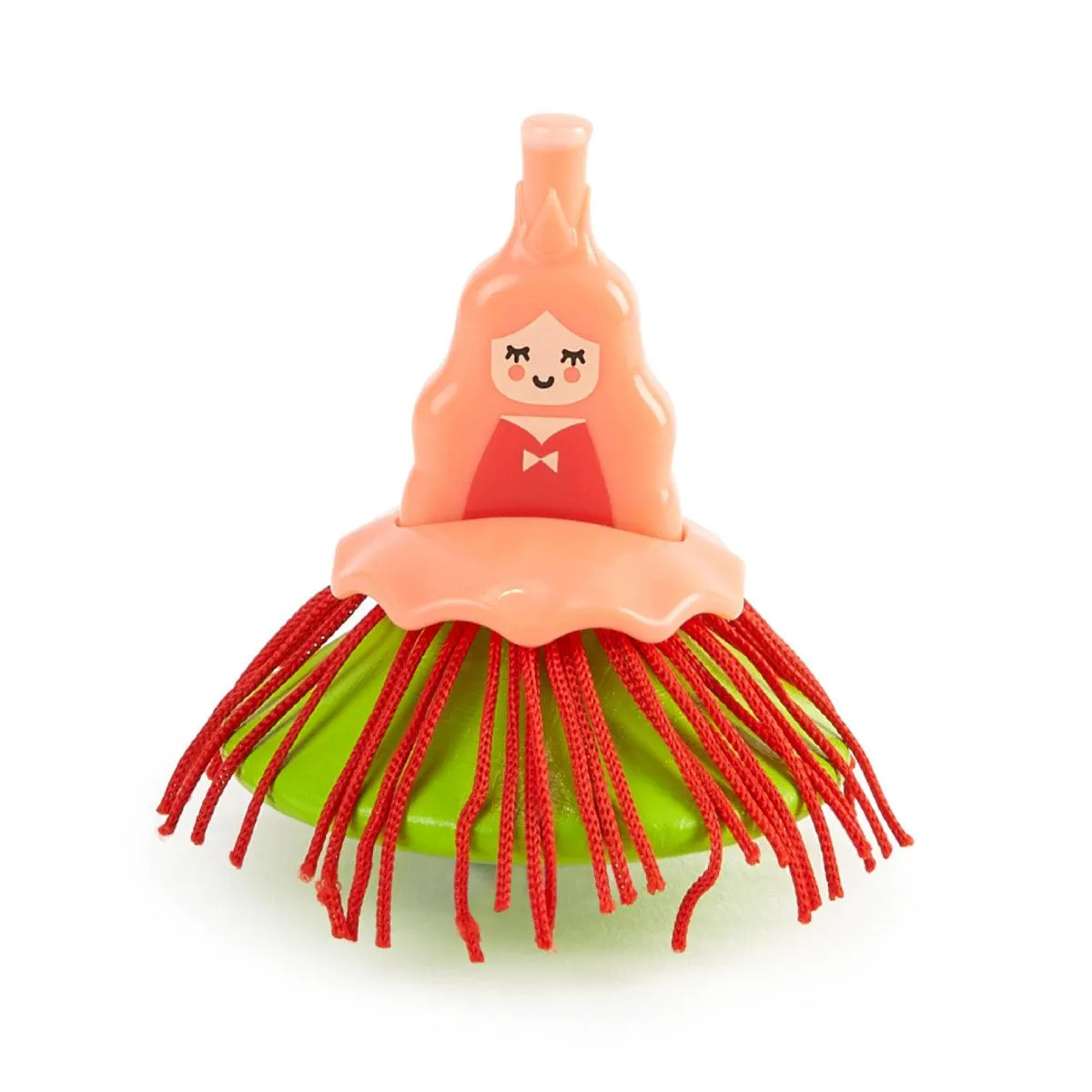 TROMPO DE MADERA CON DISEÑO DE BAILARINA