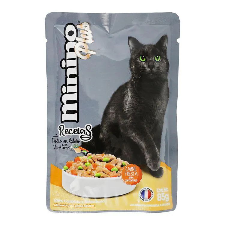 Alimento Minino Recetas 85 G Pollo - Minino Plus Recetas - 1 pieza