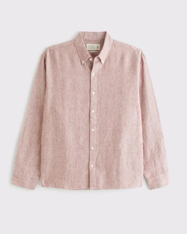 Linen Button-Up Shirt