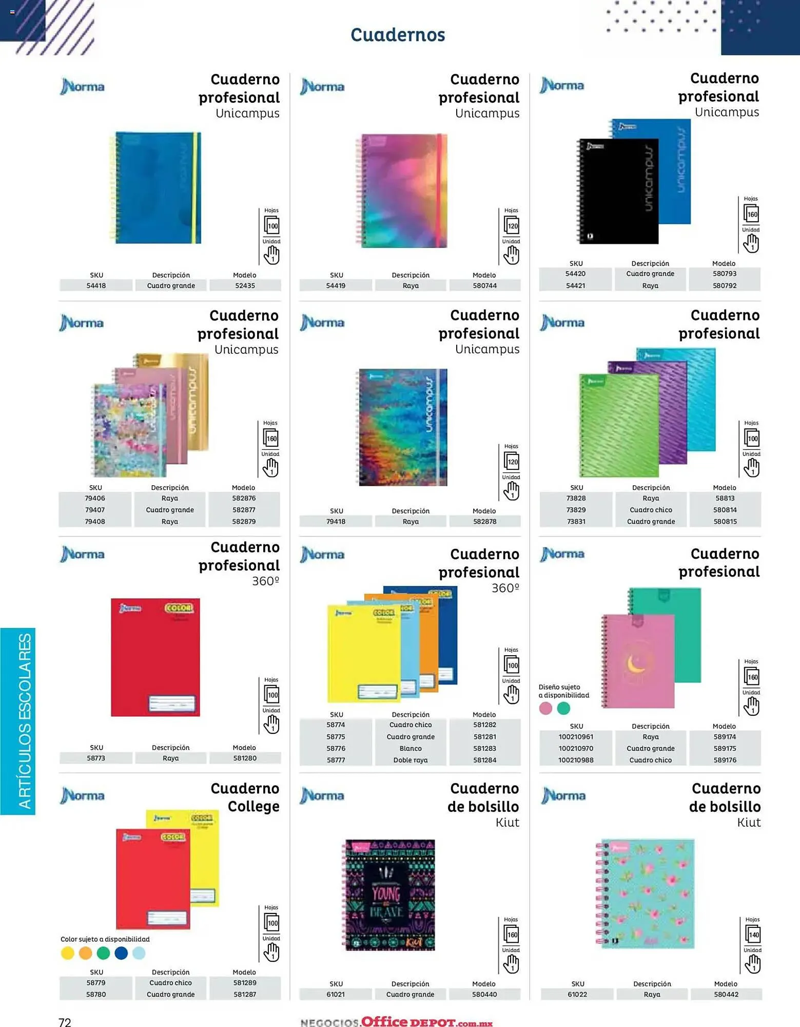 Catálogo de Catálogo Office Depot 12 de enero al 1 de enero 2027 - Pagina 74