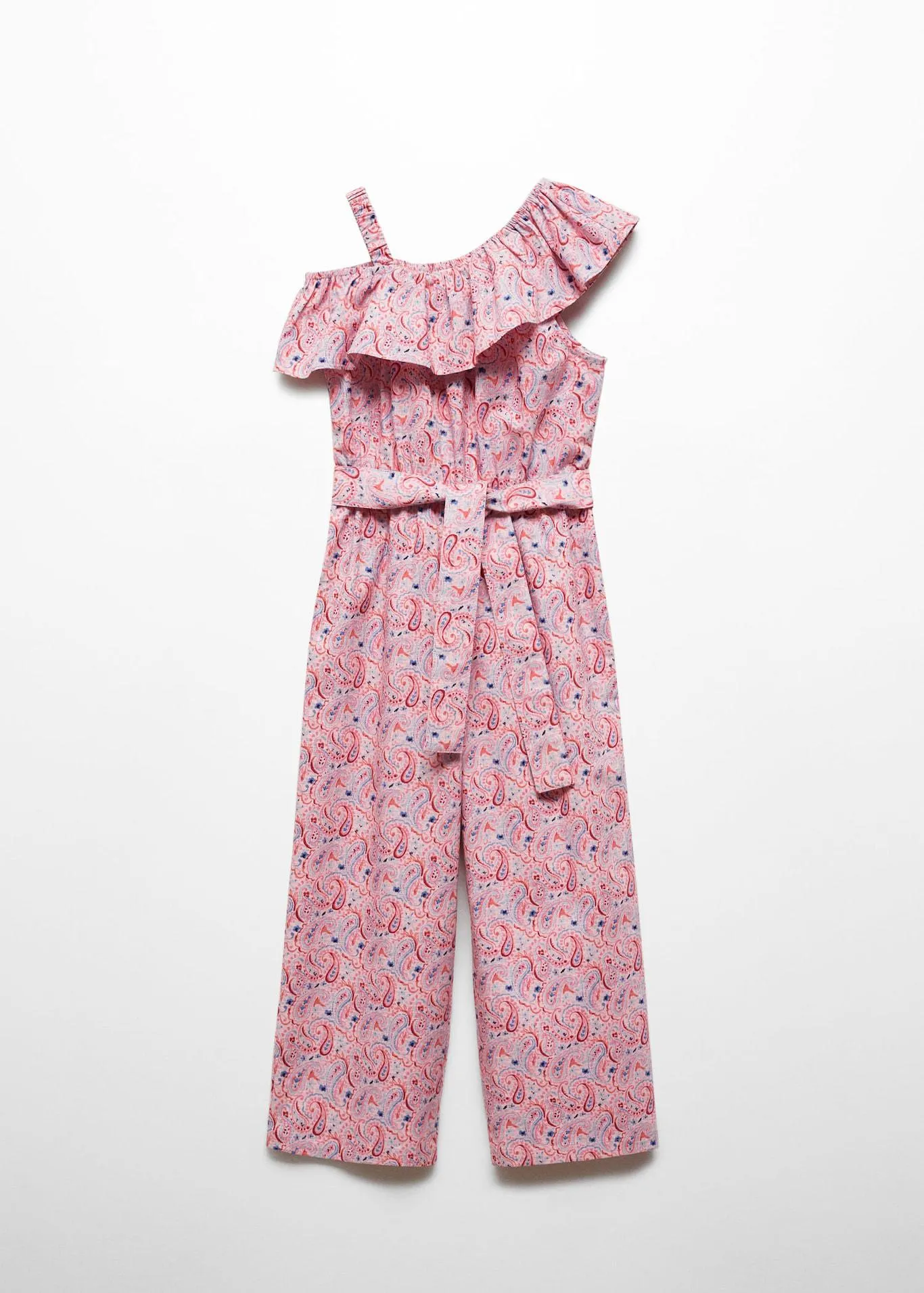 Mono asimétrico estampado paisley