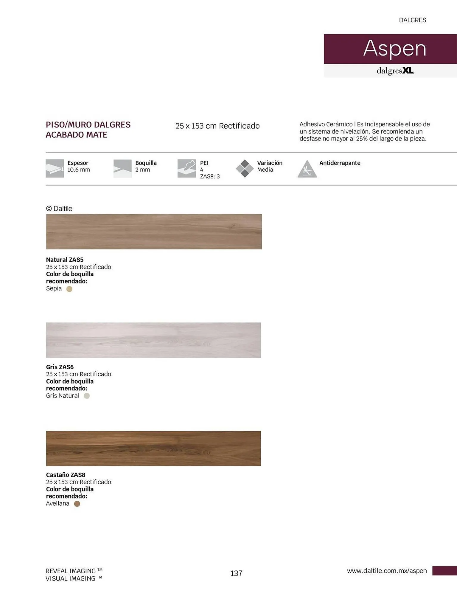 Catálogo de Catálogo Daltile 1 de enero al 31 de diciembre 2024 - Pagina 137