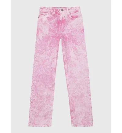 Jeans Calvin Klein Tie Dye Niña Rosa