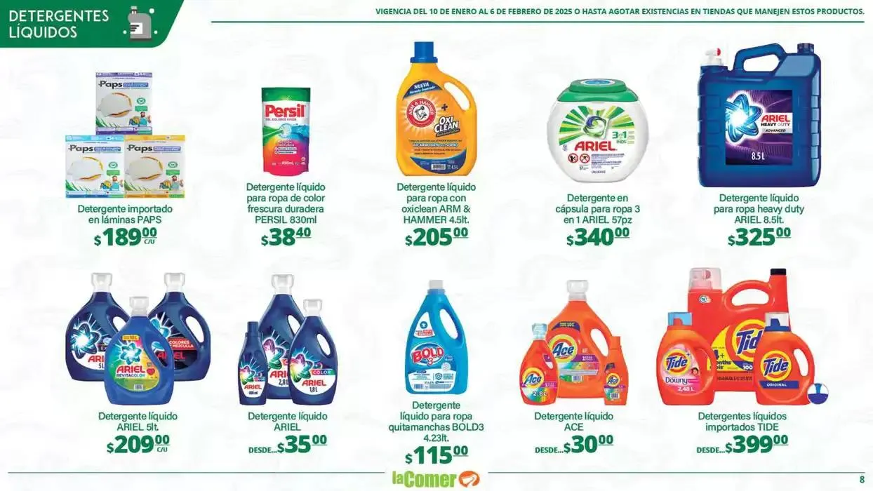 Catálogo de LIMPIA , Desinfecta, organiza, AHORRA 10 de enero al 6 de febrero 2025 - Pagina 8