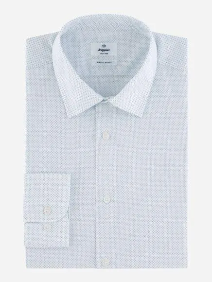 Camisa Business Casual Micro Estampado Regular Fit