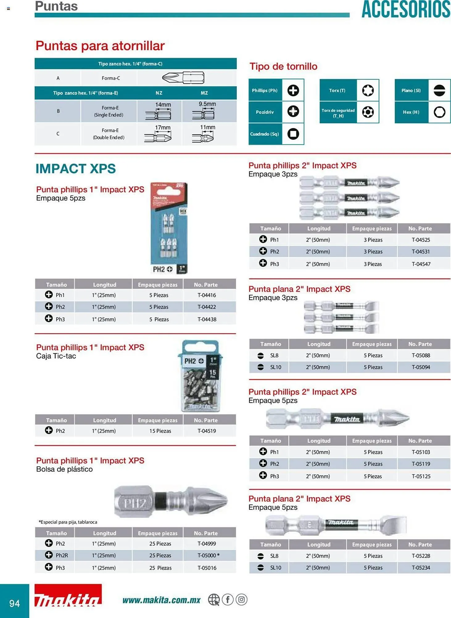 Catálogo de Catálogo Makita 8 de julio al 31 de diciembre 2025 - Pagina 94