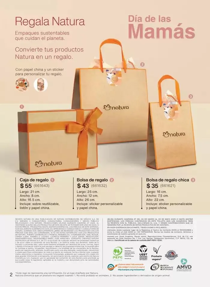 Catálogo de Avon Folleto Natura C7 17 de marzo al 25 de julio 2025 - Pagina 2