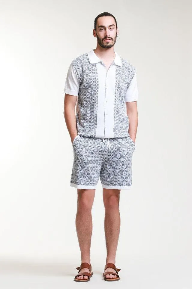 Bermuda Tejida Estilo Mosaico