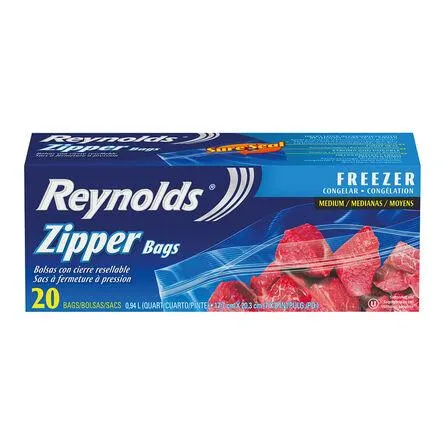 Bolsas Herméticas Reynolds Freezer medianas 20 pz
