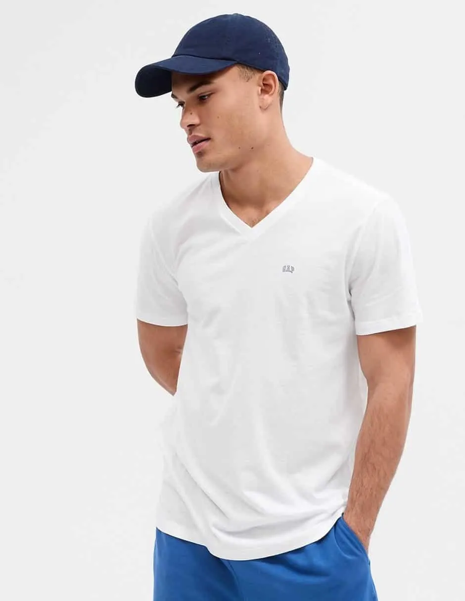 Playera cuello V para hombre