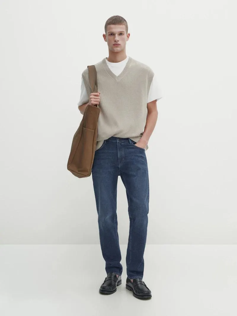 Jeans stone wash slim fit