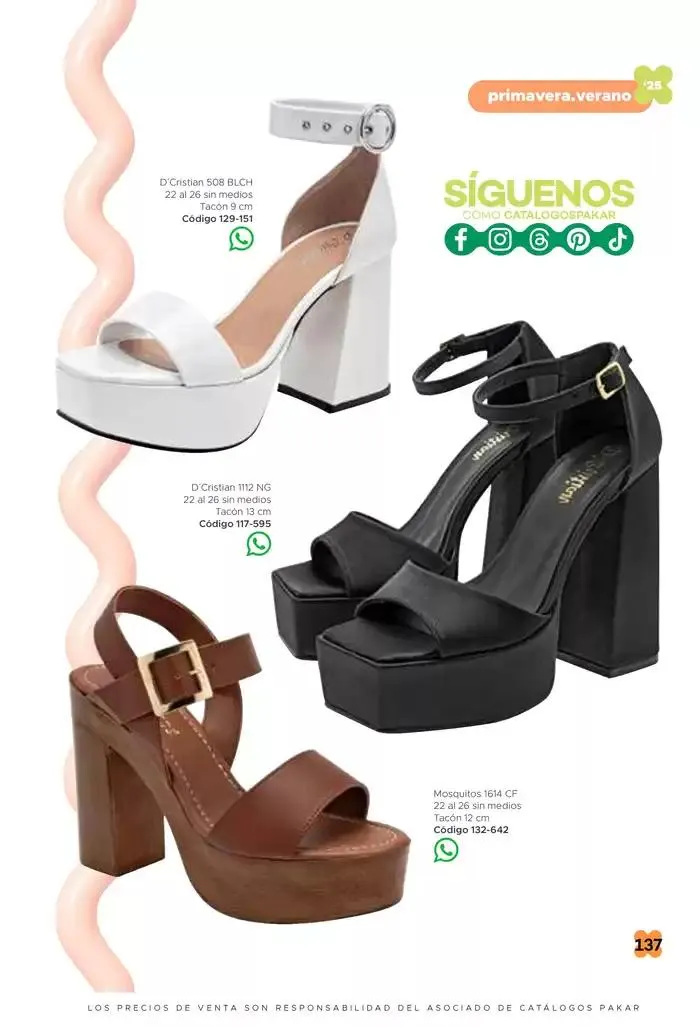 Catálogo de Pakar Sandalia 31 de enero al 31 de mayo 2025 - Pagina 137