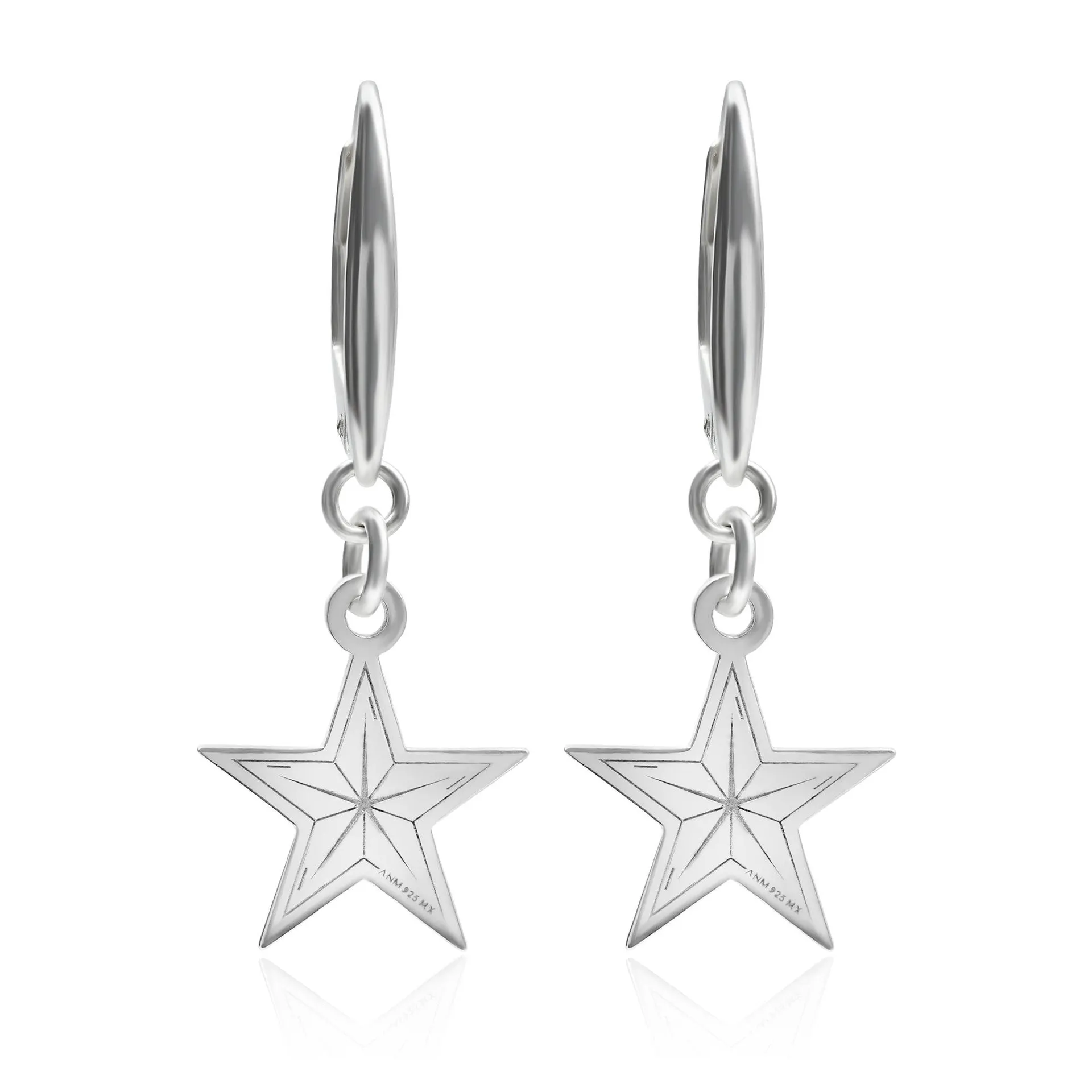 Aretes Mujer Plata 925 Loteria La Estrella Anamora por Tanya Moss