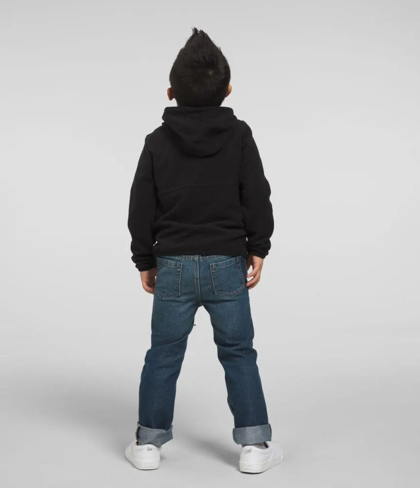 Sudadera Con Gorro Glacier Cierre Completo Infantil Negro