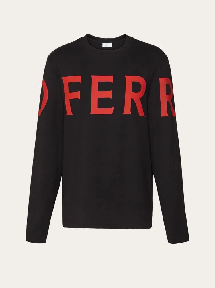 Camiseta manga larga con logo gráfico