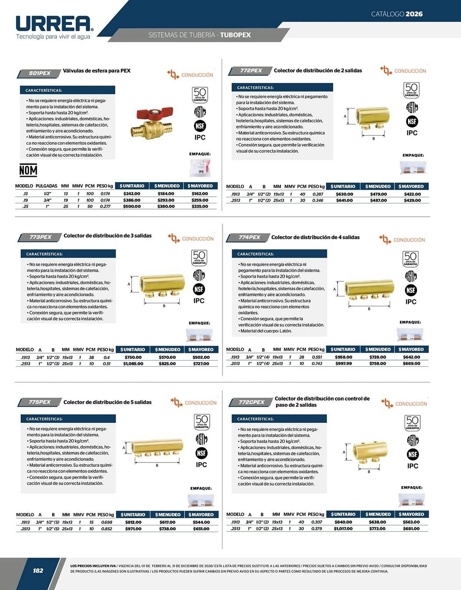 Catálogo de Catálogo Urrea 24 de abril al 31 de diciembre 2026 - Pagina 184