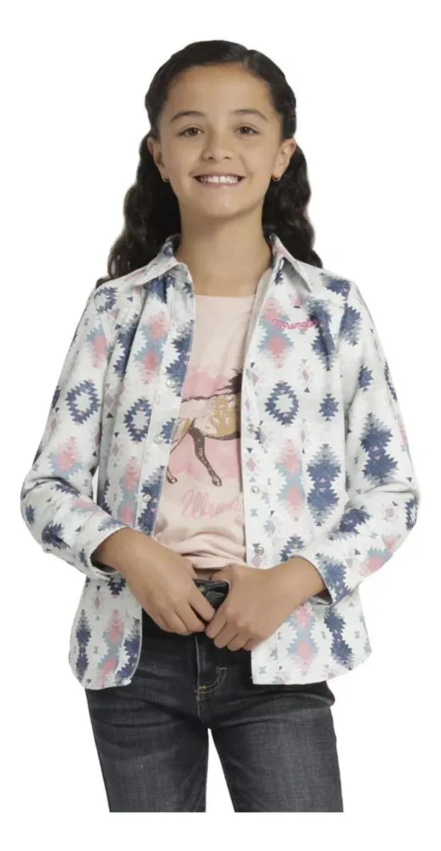 Blusa Vaquera Niña Wrangler Slim Fit Manga Larga 454