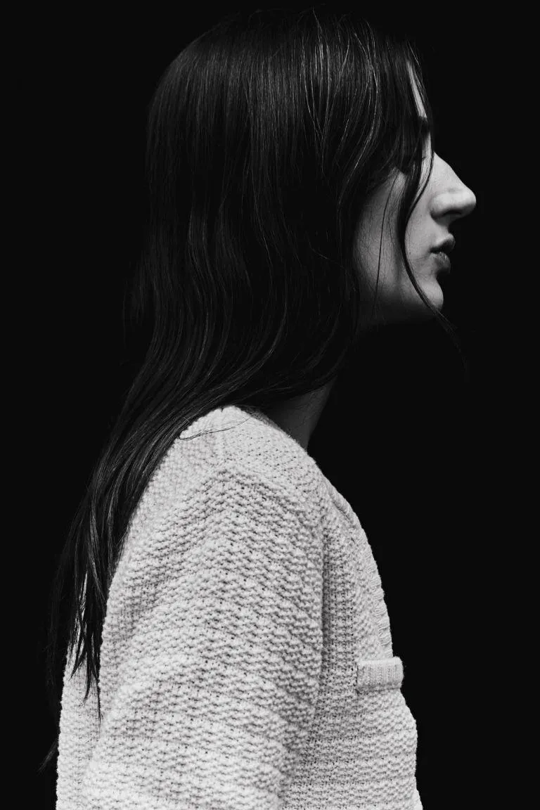 Kort strukturstrikket cardigan