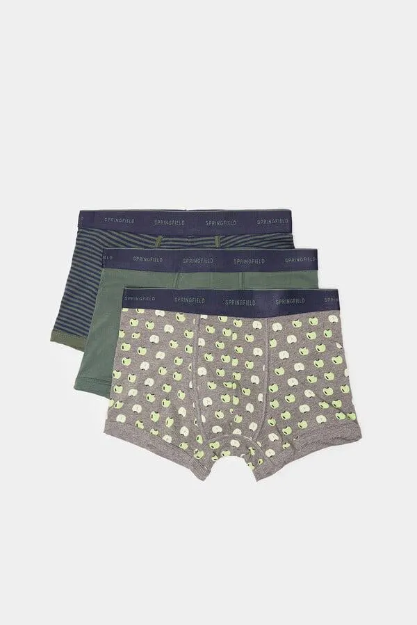 Pack 3 boxers manzanas