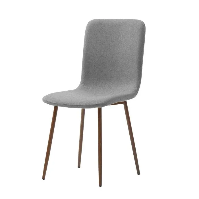 Silla Teal Gris Claro/nogal Grob