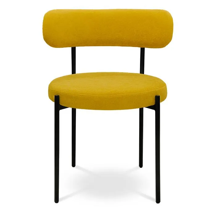 Silla Tela Mostaza/negro Tilek