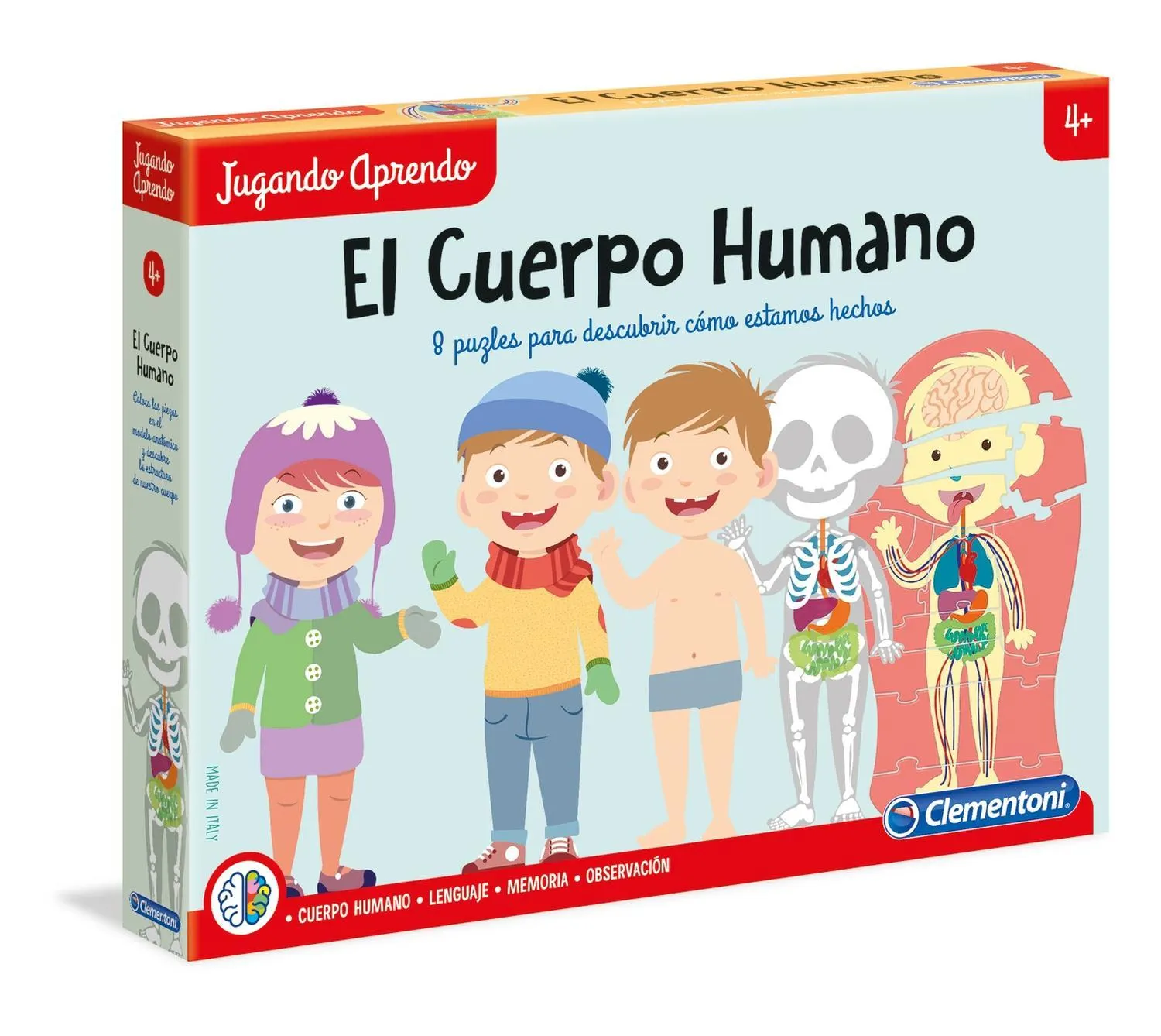 Rompecabezas 8 en 1 El Cuerpo Humano Educativos Clementoni