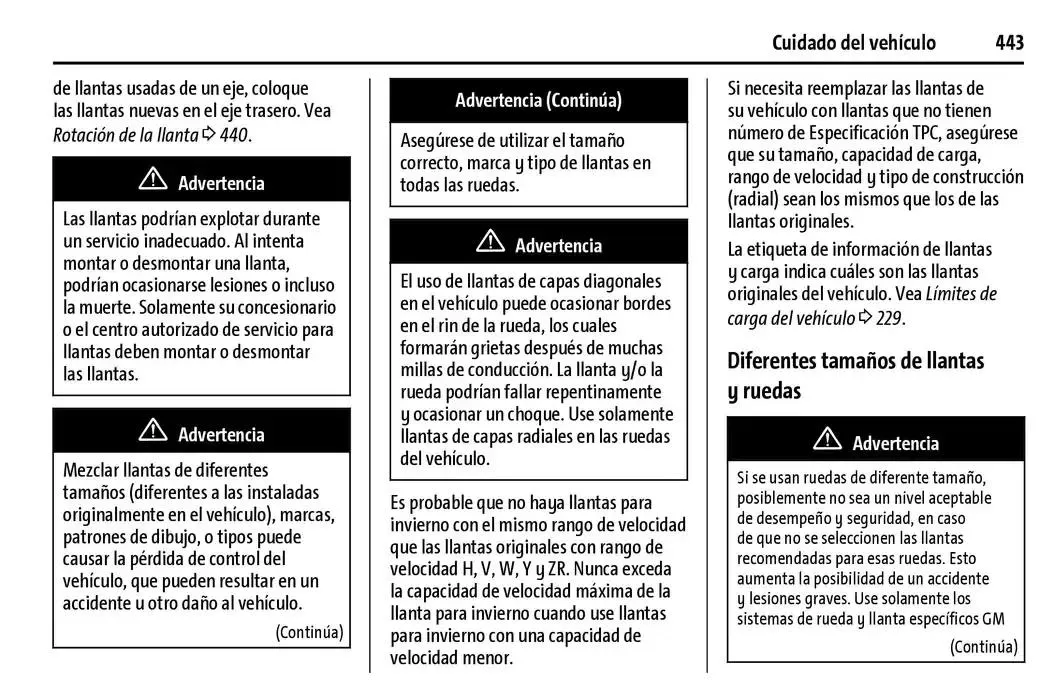 Catálogo de Cheyenne 2025 Manual del propietario 22 de enero al 31 de diciembre 2025 - Pagina 444