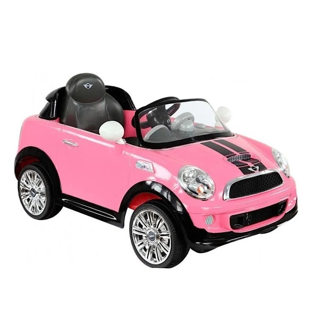 Auto eléctrico Prinsel mini cooper rosa