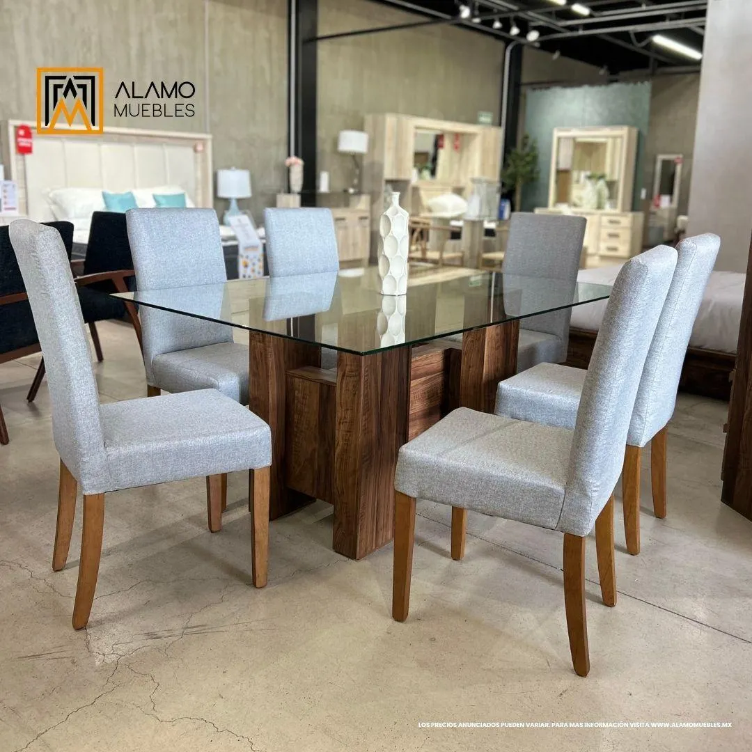 Comedor Suecia Roble con 6 sillas Valencia