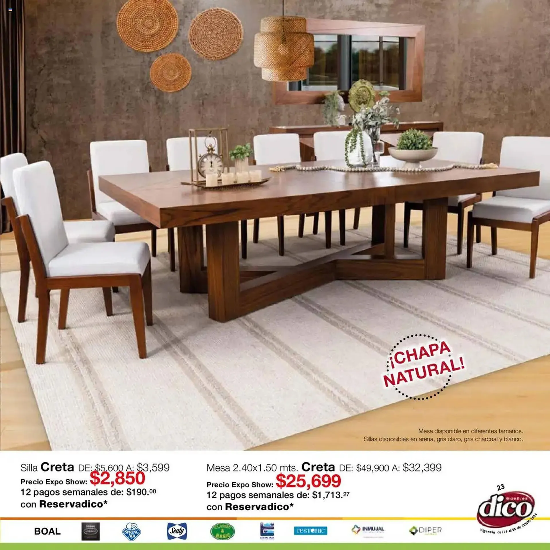 Catálogo de Catálogo Muebles Dico 12 de junio al 25 de junio 2025 - Pagina 23