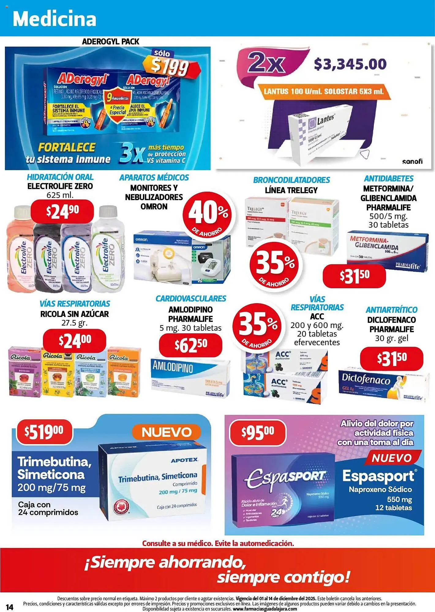 Catálogo de Folleto Farmacias Guadalajara 1 de diciembre al 14 de diciembre 2025 - Pagina 14