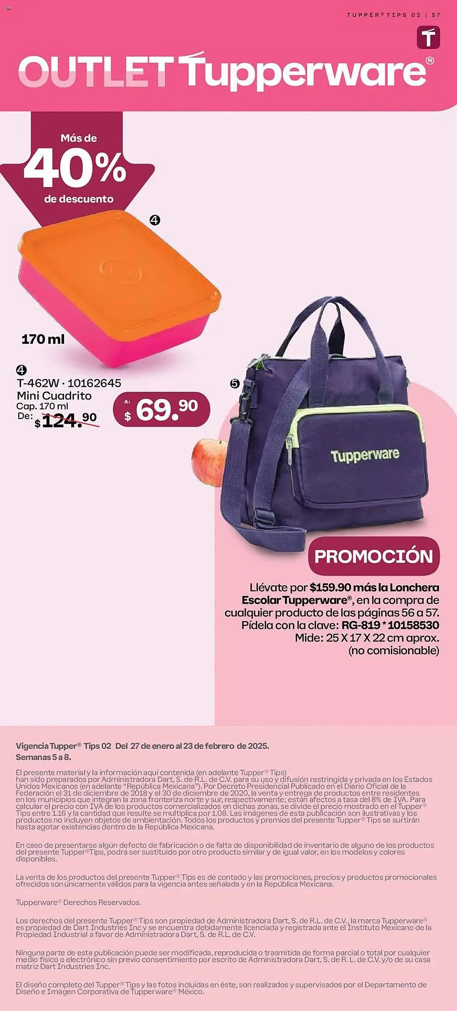 Catálogo de Catálogo Tupperware 27 de enero al 23 de febrero 2025 - Pagina 57