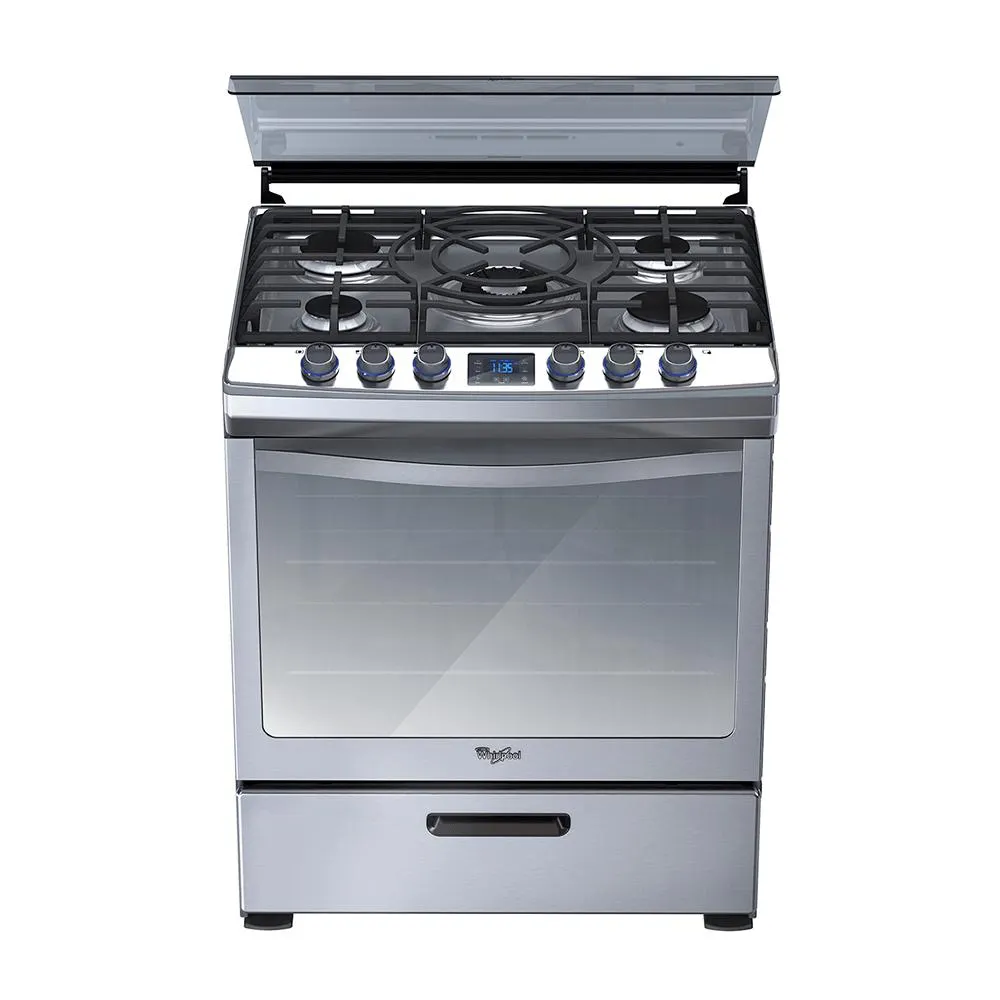 Estufa de Gas Al Piso 30" con 5 quemadores Gris