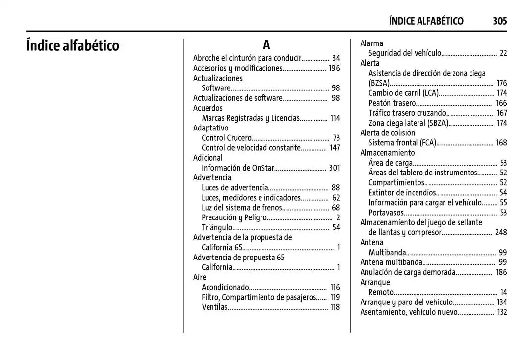 Catálogo de BrightDrop 400 Y BrightDrop 600 Manual del propietario 22 de enero al 31 de diciembre 2025 - Pagina 306