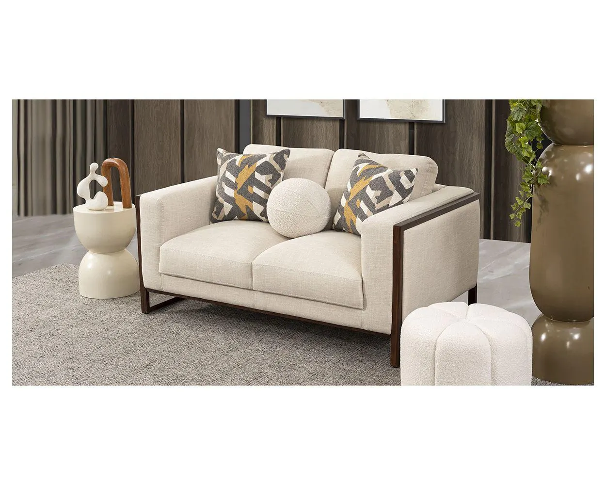 Sofá 2 Plazas Avino Beige (Boal)