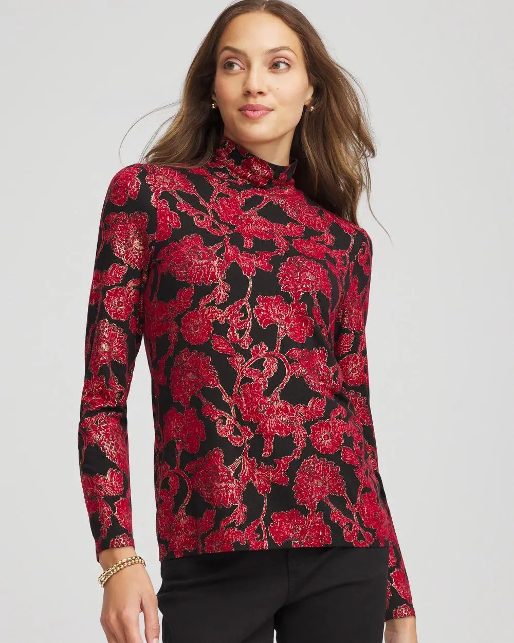 Touch of Cool ™ Mockneck Layering Tee