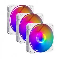 Ventilador Balam Rush Eolox Blaze EX70KW, 3x 120mm, 1200RPM, ARGB, Blanco