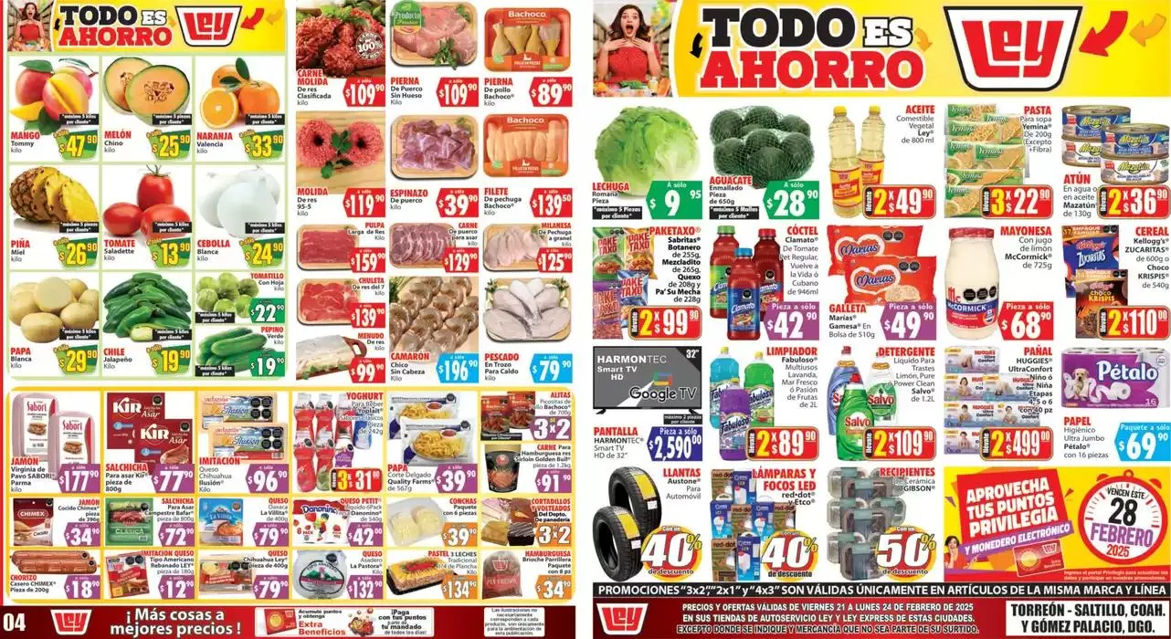 Catálogo de Ofertas y promociones actuales 21 de febrero al 24 de febrero 2025 - Pagina 1