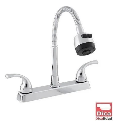 Mezcladora 8″ para fregadero con nariz flexible – Dica 4336TS